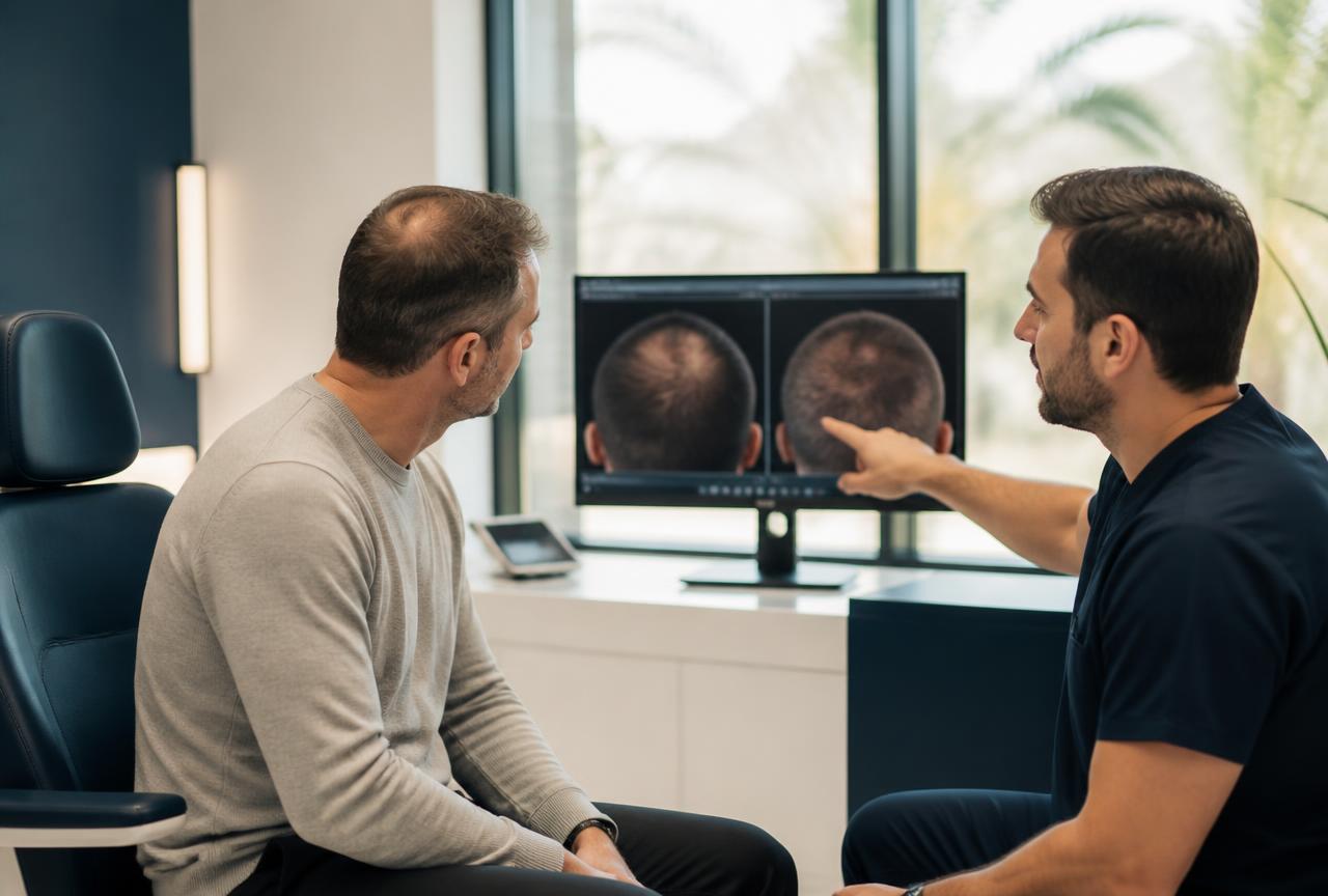 Apollo Hair Care Center consultation room in Amman